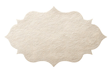snowy scalloped edge discount label isolated on a white background, in a simple style, with a transparent PNG