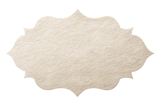 snowy scalloped edge discount label isolated on a white background, in a simple style, with a transparent PNG