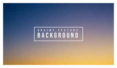Calm Sunset Sky Gradient Background, Atmospheric Blue and Gold with Grainy Texture