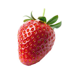 Close-up of a single, vibrant red strawberry (17)