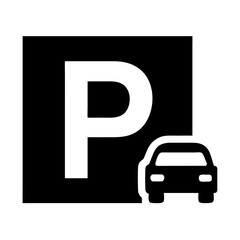 car parking sign, parking icon vector