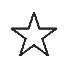 shining star editable stroke outline icon isolated vector art