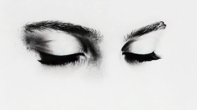 Captivating close-up of expressive eyes highlighting intricate details and shading techniques in a stunning pencil drawing