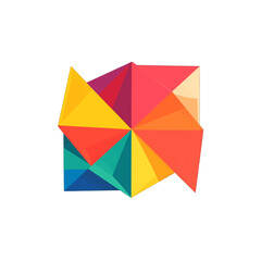 Abstract Colorful Geometric Pattern