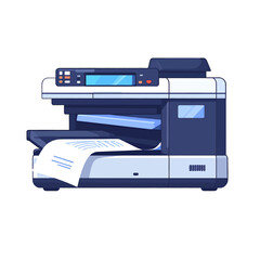Pixel Art Multifunction Printer Illustration