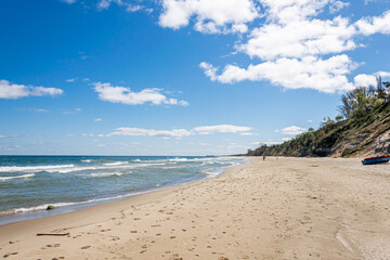 a beach in the seaside town of Władysławowo