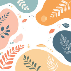 Colorful Modern Abstract Pattern with Aesthetic Minimalist Design, Isolated on White Background – Trendy Geometric Art for Wallpapers, Textiles, Posters, and Creative Digital Projects