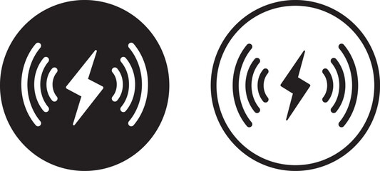 Wireless Charging icons set. Charging Multi Style icons, smartphone charger, battery, charger, Battery charge vector,

