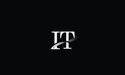 Obraz premium IT,TI,I,T,T,I abstract, letters, logo, monogram, style, symbols, ambitions, icons, 