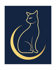 Golden cat crescent