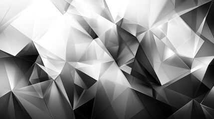 Fototapeta premium Geometric Abstract Background with Monochromatic Polygons