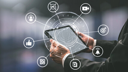 Content marketing interface with data dashboards, analytics charts, and content tools. Marketing success comes from content performance, content planning, and marketing optimization. Spire