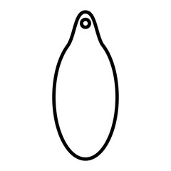 Kitchen board vector icon. Serving Board illustration sign. Meat board symbol or logo.