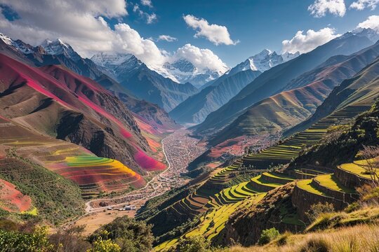 Explore the Vibrant Landscapes of Vinicunca Peru on an Epic Adventure in the Majestic Andes