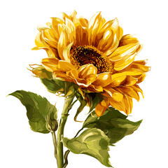 Sunflower Clipart, Vector Logo, Icon
