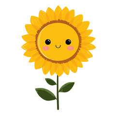 Sunflower Clipart, Vector Logo, Icon