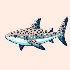 spotted shark illustration 