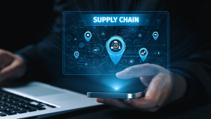 Supply chain processes with data-driven logistics, transportation, and distribution. enhances operations. Supply chain improves efficiency. Supply chain integrates logistics and delivery. Elide