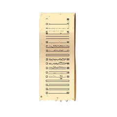 Vintage Music Sheet On Beige Paper