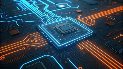 Fototapeta premium circuit board background