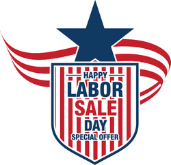 Festive labor day celebration vector graphic