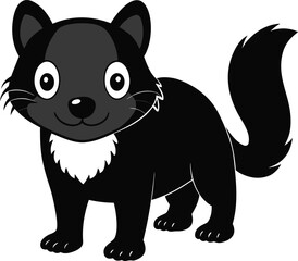 Vector black cat illustration © Nasir