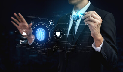 Biometric identity system using fingerprint and facial recognition to secure cloud access, protect...