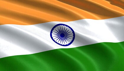 Indian flag waving in the wind (1)