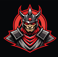 design logo icon illustration mascot vector samurai