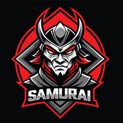design logo icon illustration mascot vector samurai