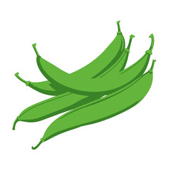 Pile Of Green Beans Illustration