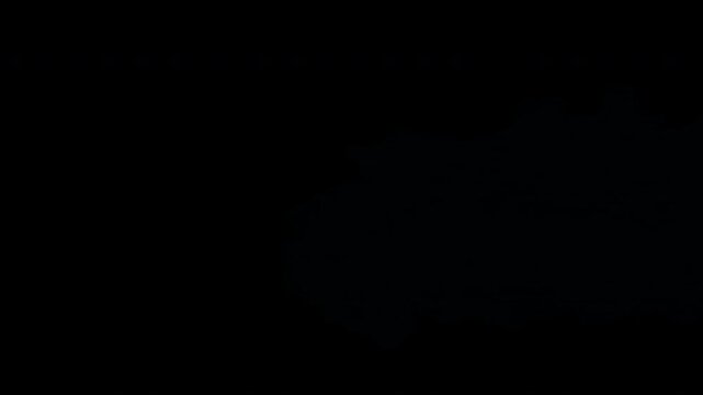 Blue Stream Is Starting Soon text with cinematic vapor transition & smoke effect on transparent overlay for screens