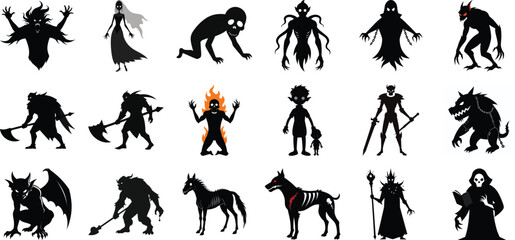 Fototapeta premium Happy Halloween day element background vector.