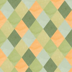 Abstract diamond watercolor background texture