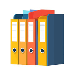 Colorful Stack Of File Folders