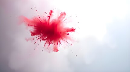 red paint splashes