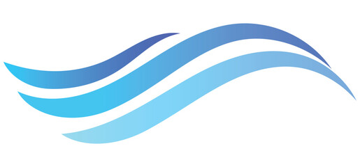 A dynamic blue ocean wave is splashing on a white background, embodying the power and beauty of the sea. summer beach.