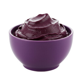 Açaí bowl presenting a healthy and vibrant dessert option. Cup of açaí from the Amazon palm tree.