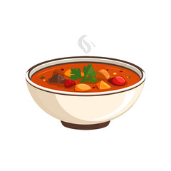 Pixel Art Illustration Of A Bowl Of Hearty Soup