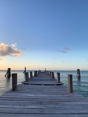 Fototapeta premium pier at sunset