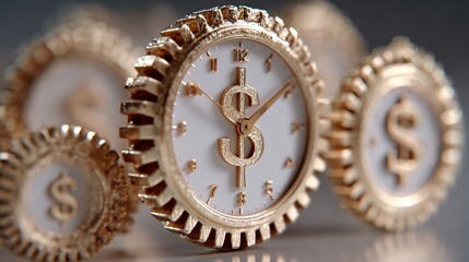 Time is Money: Golden Cogs and Clocks