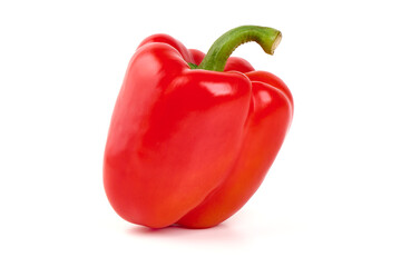 Red Bell Pepper, isolated on white background