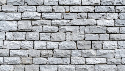 Fototapeta premium Light gray stone wall texture (1)