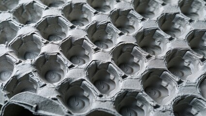 Inside of an Egg Carton Surface with Molded Pulp Texture background