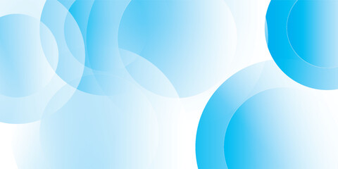 Abstract light blue and white background with overlapping transparent circles and gradients, creating a clean, modern, and spacious design