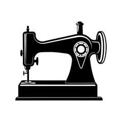 sewing machine icon silhouette illustration