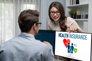 Health insurance web site brisk registration system for easy form filling