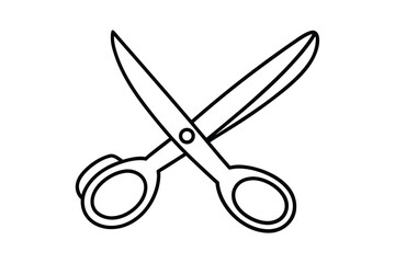 Scissors Icon With Sketchy Design No Text