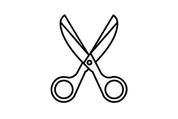 Scissors Icon With Sketchy Design No Text