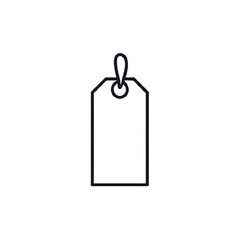 Blank Tag Icon: Retail, Sale, Price, Label, Marketing, Vector Graphic